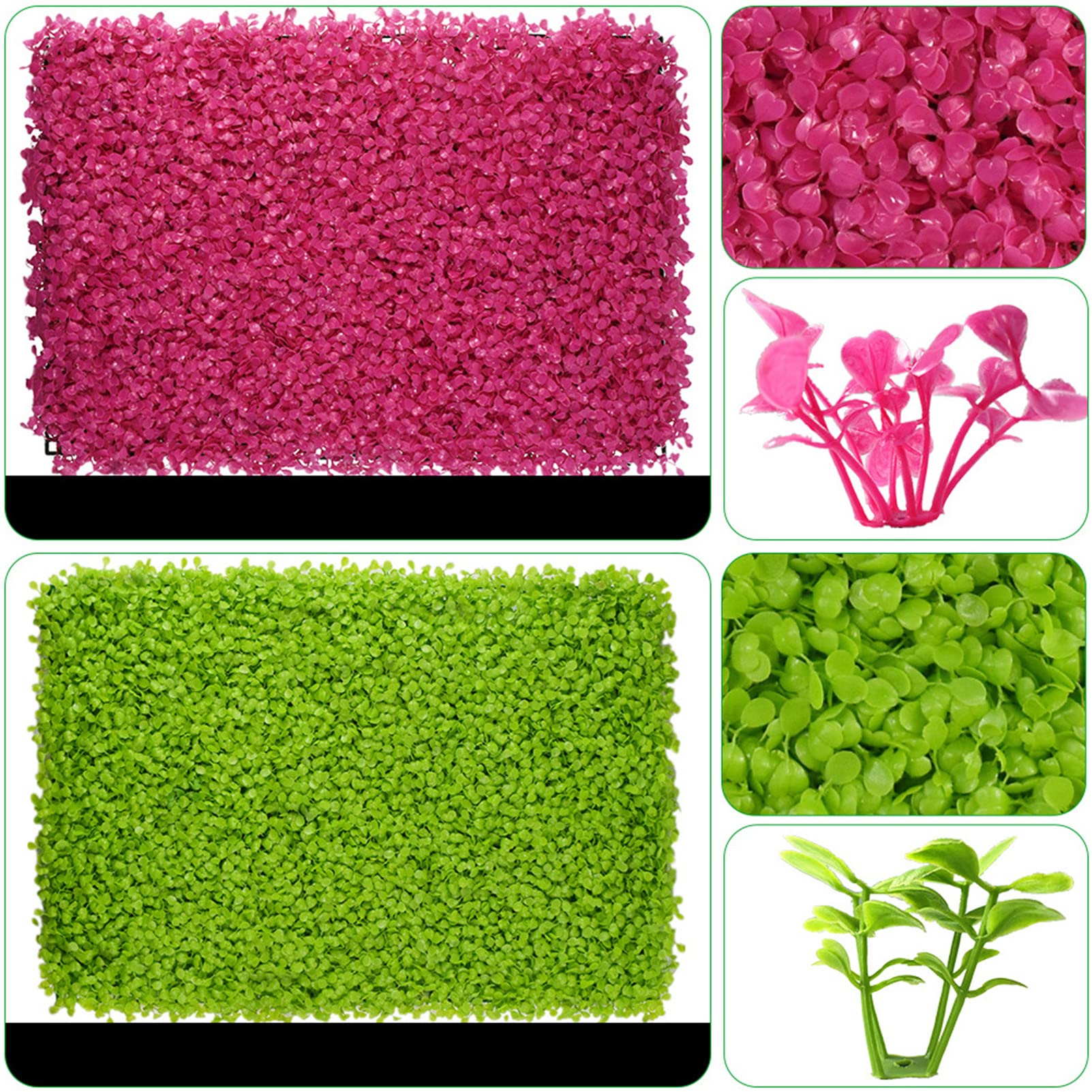 24 Piezas de setos de boj Artificiales para Pared, Valla de privacidad, Pared con vegetación, decoración para Interiores y Exteriores, Panel de privacidad para Exteriores con vegetación Arti