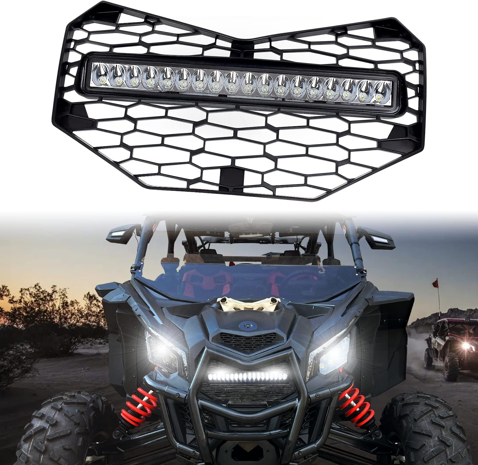 CPOWACE Front Grille Compatible with 20172023 CanAm
