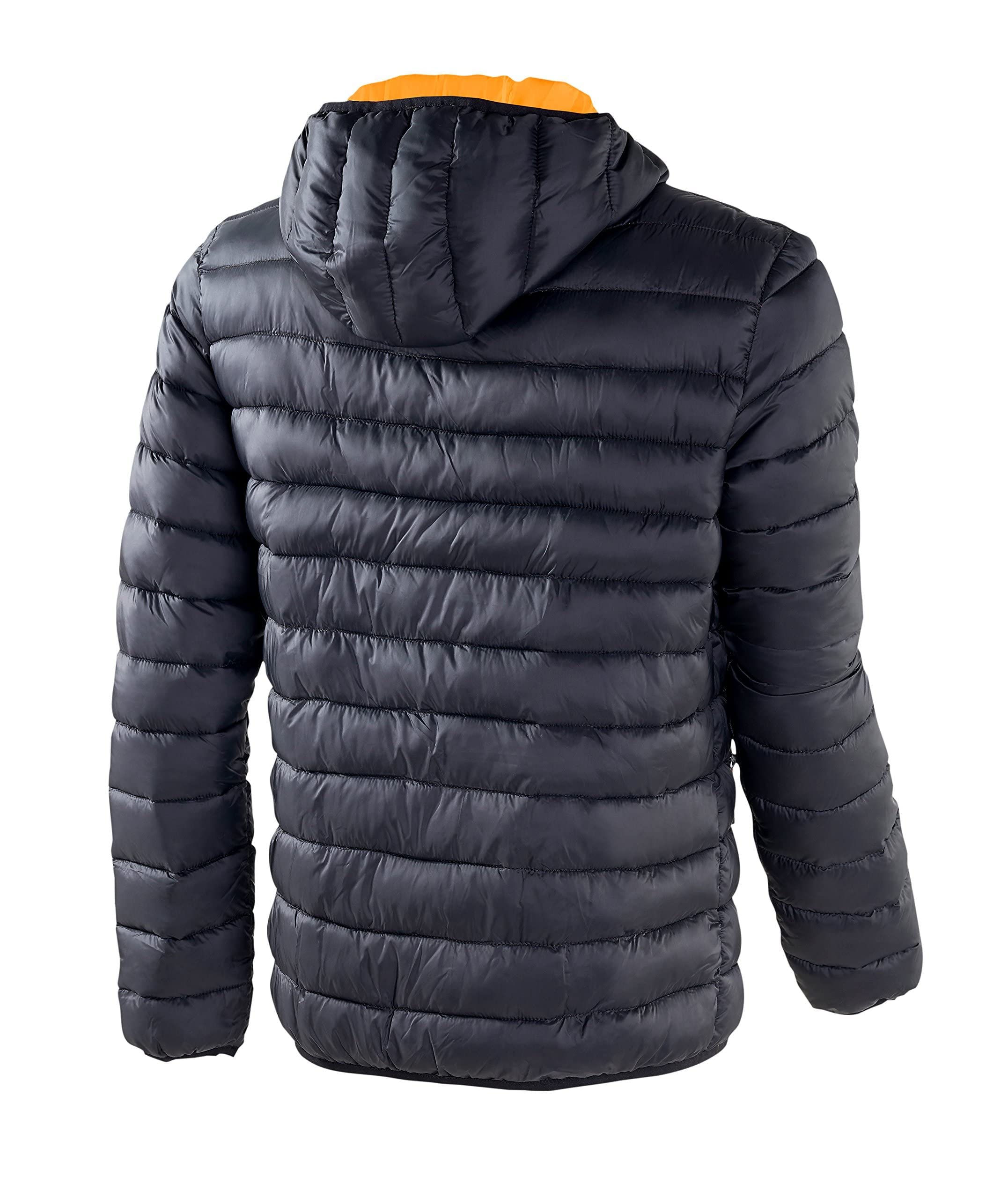 Black Crevice Chaqueta acolchada para hombre I chaqueta para hombre rompevientos e impermeable I chaqueta acolchada con relleno de fibra sintética I con capucha