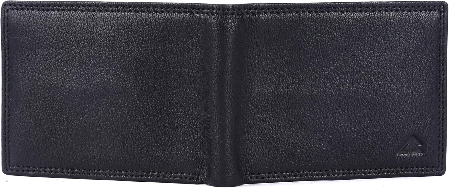 ASAD Genuine Leather Wallet for Men | Slim, Stylish Leather Double Stitched RFID Blocking Bifold Stylish | Bifold Wallet With 8 Card Slot | Gift for Him | Black - Image 7