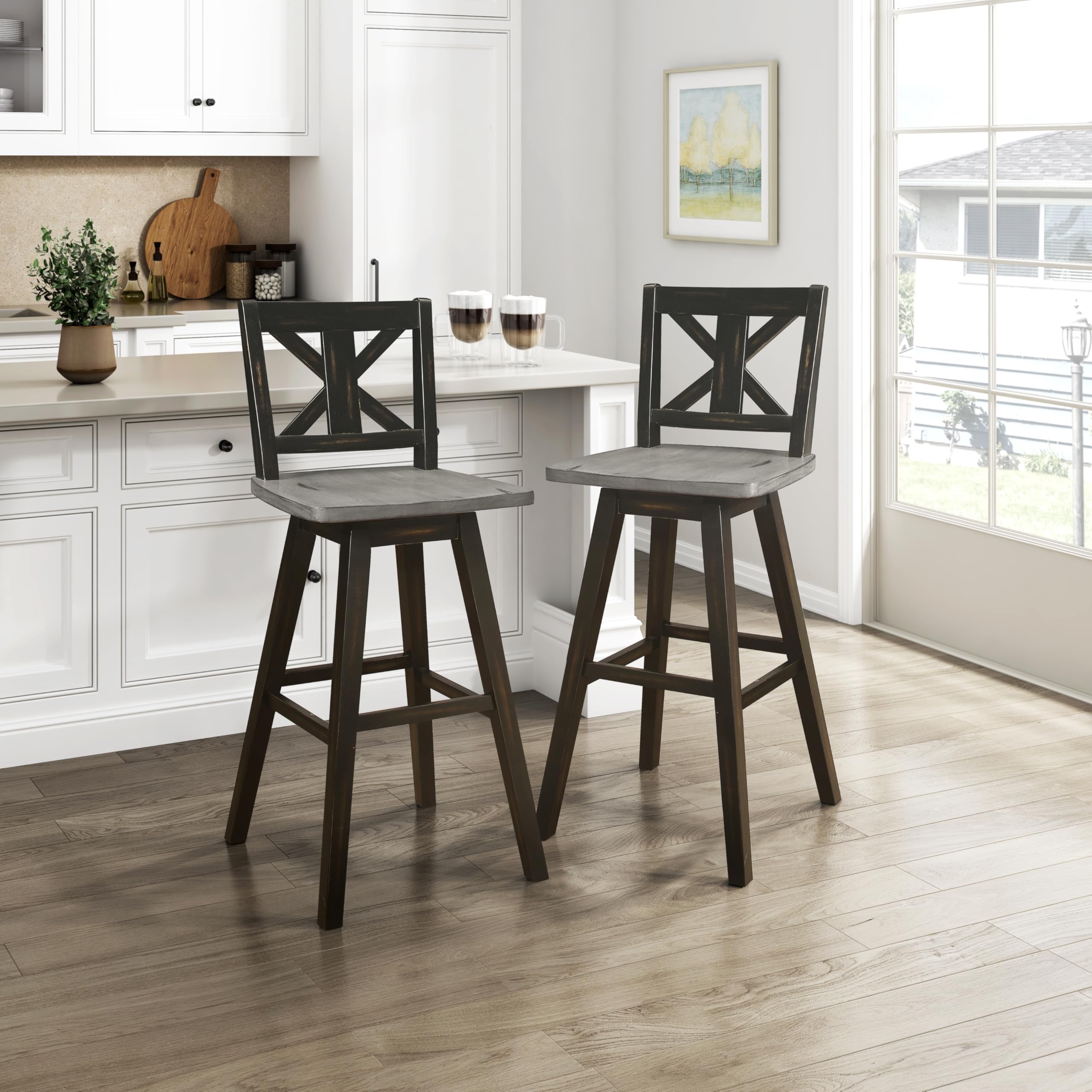 Lexicon Swivel Bar Height Stools