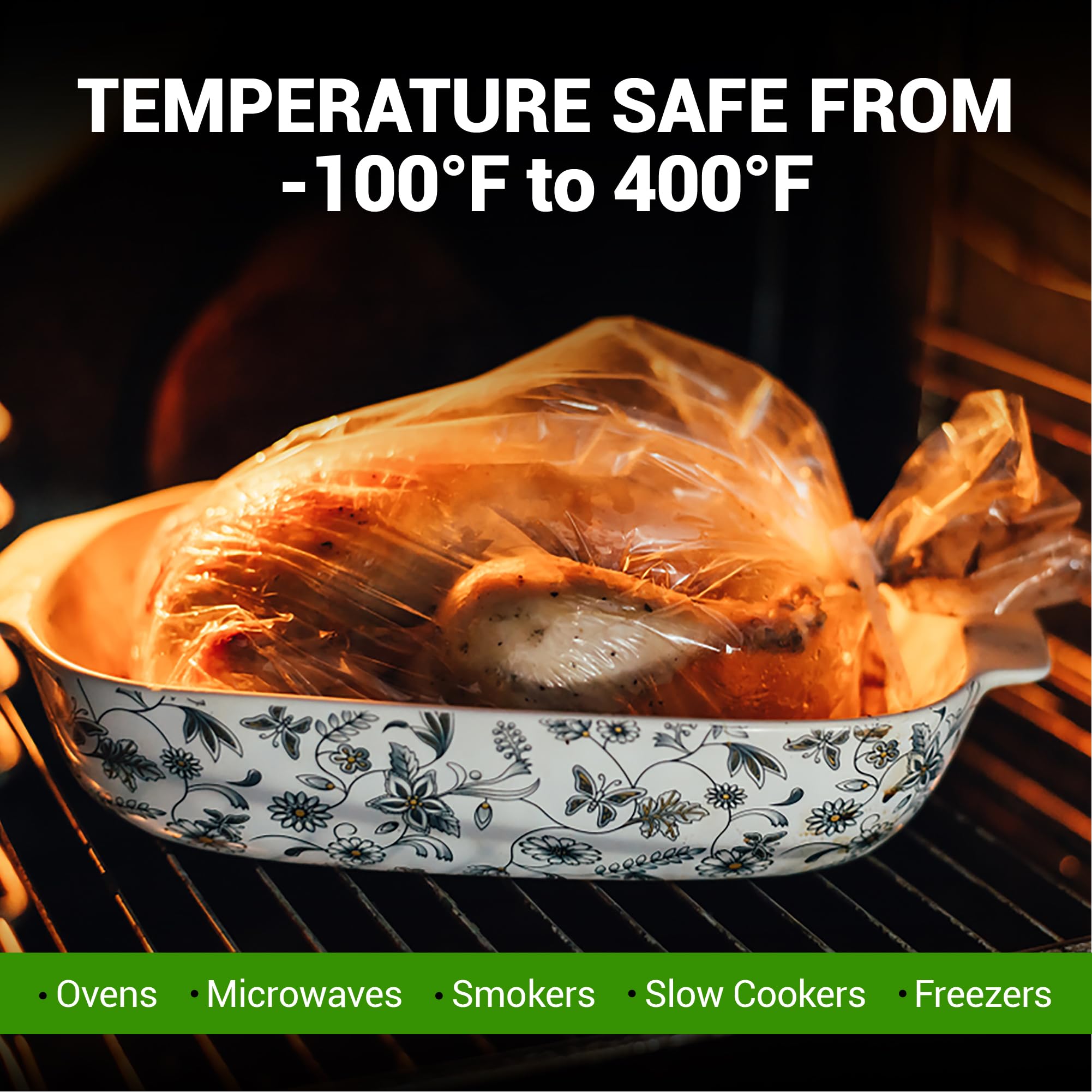 Amazon.com: Buddy Bags Co Turkey Oven Bags for Roasting – 100-Pack
