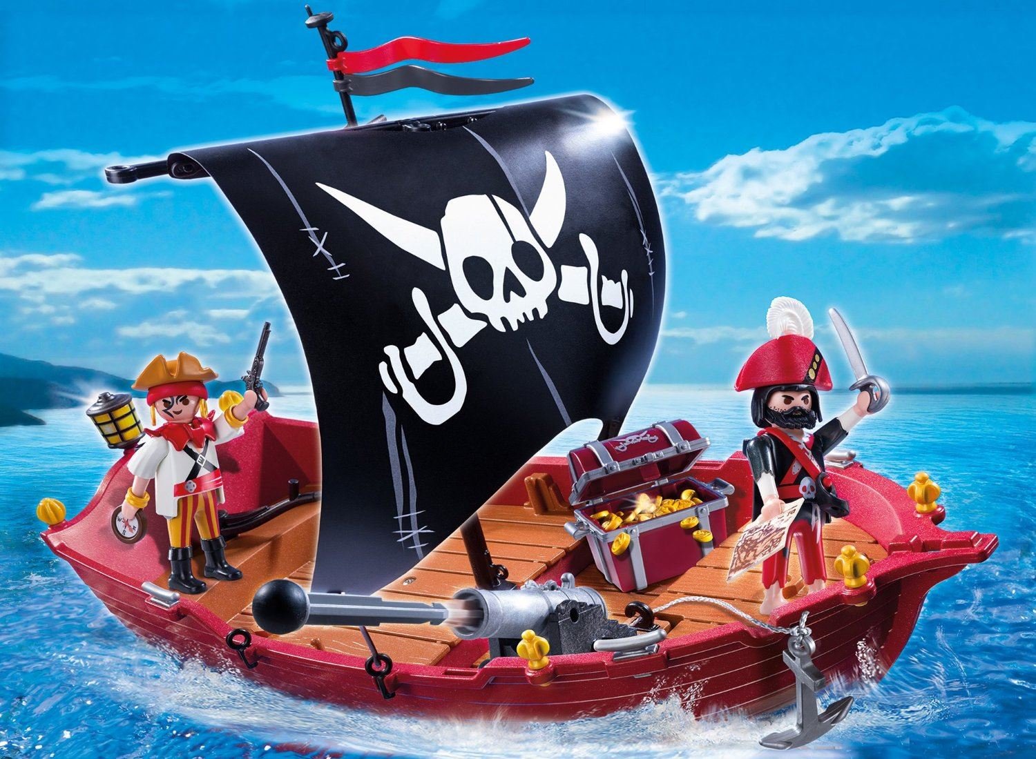 PLAYMOBIL Piratas - Barco corsario, playset (5298)