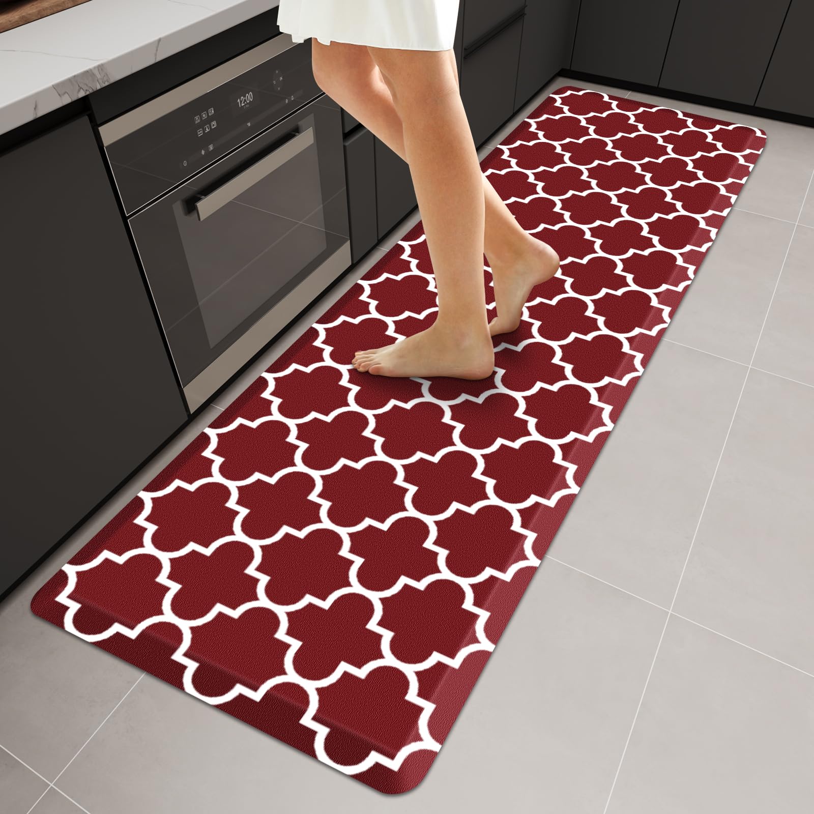 WISELIFE Kitchen Mats and Rugs Cushioned Anti-Fatigue, 17.3"x 28", Grey — Amazon image 11