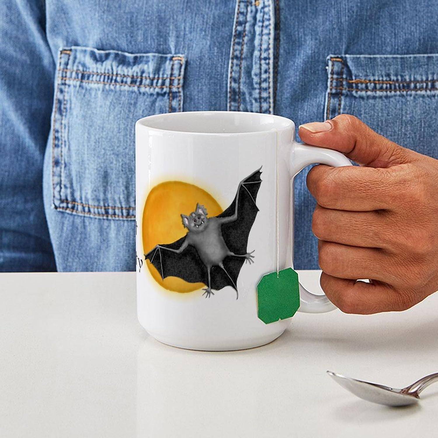 CafePress Halloween Vampire Bat Large Mug 15 oz (444 ml) Ceramic Coffee Mug