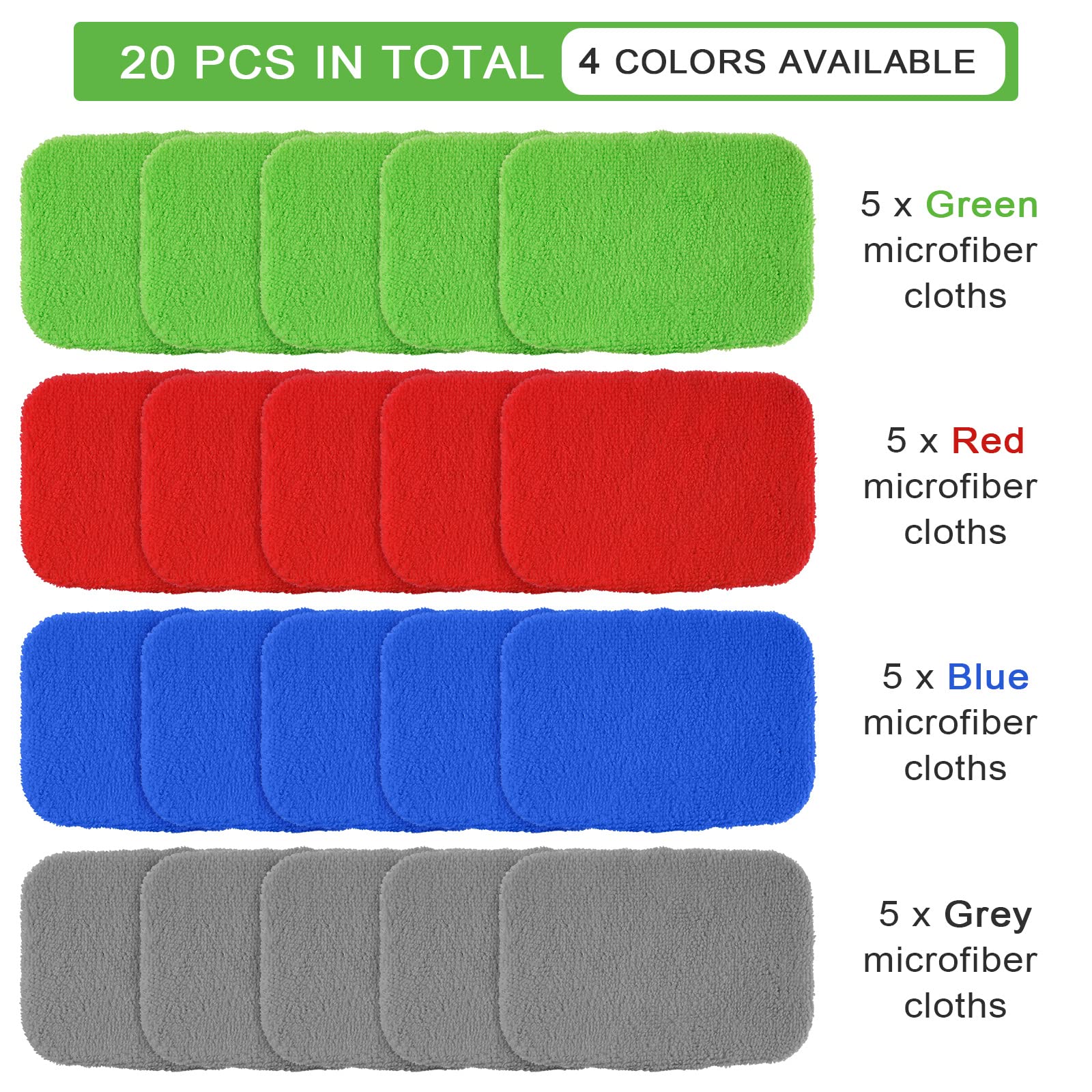 Verébio Kit 6 Chiffon Microfibre De Carbone XXL Lavette Magique Lavable