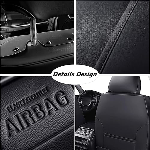 Miniatura 7 de Coverado Fundas de asiento impermeables para automóviles, fundas de asiento delantero de automóvil, 2 en 1, fundas de asiento de automóvil, ajuste