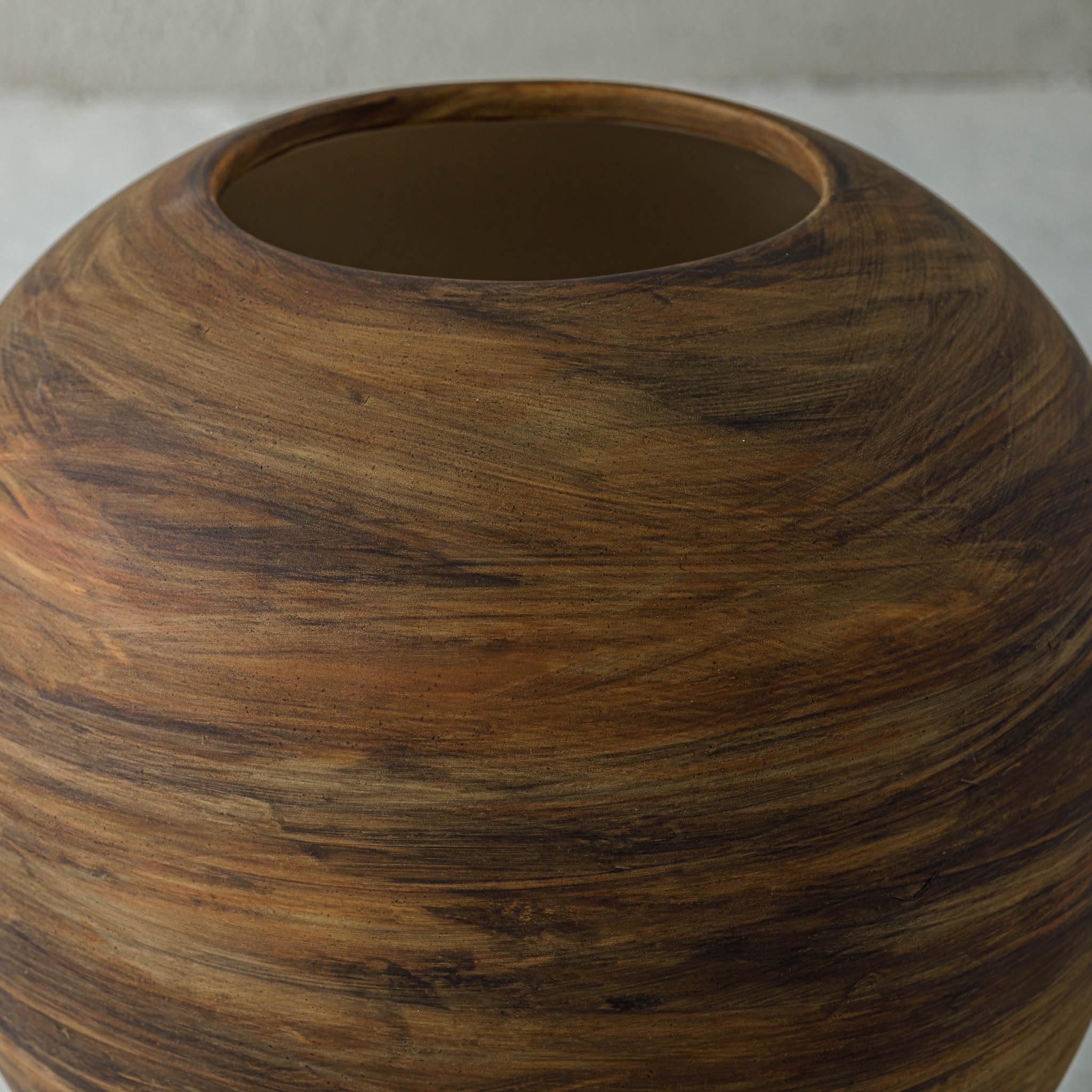 Amazon.co.jp: PATINA 陶器 フラワーベース オブジェ 高さ22cm Vase