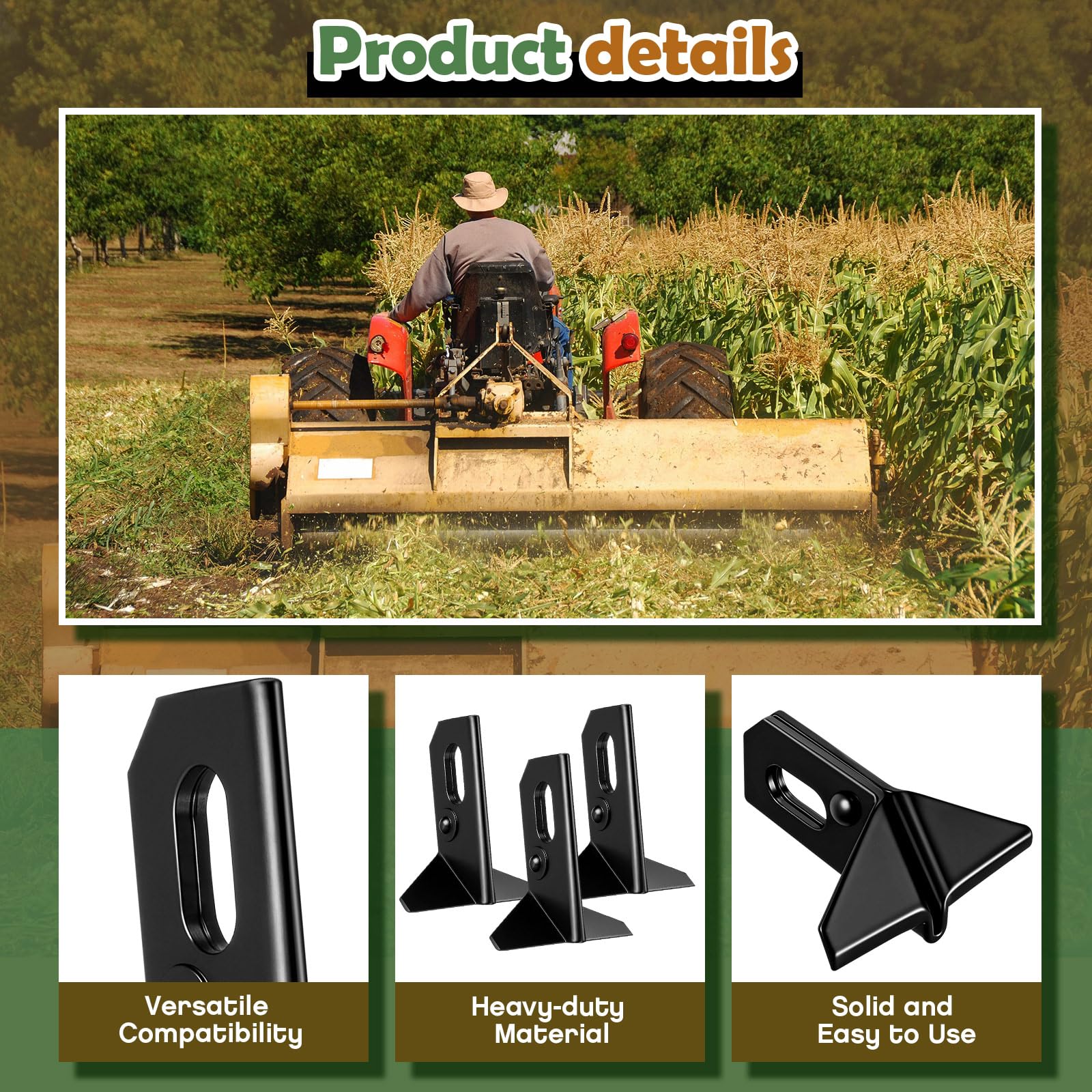 Threlaco 20 cuchillas para cortadora de césped para tractores, cortadores de césped, compatibles con cortacésped 907, 917