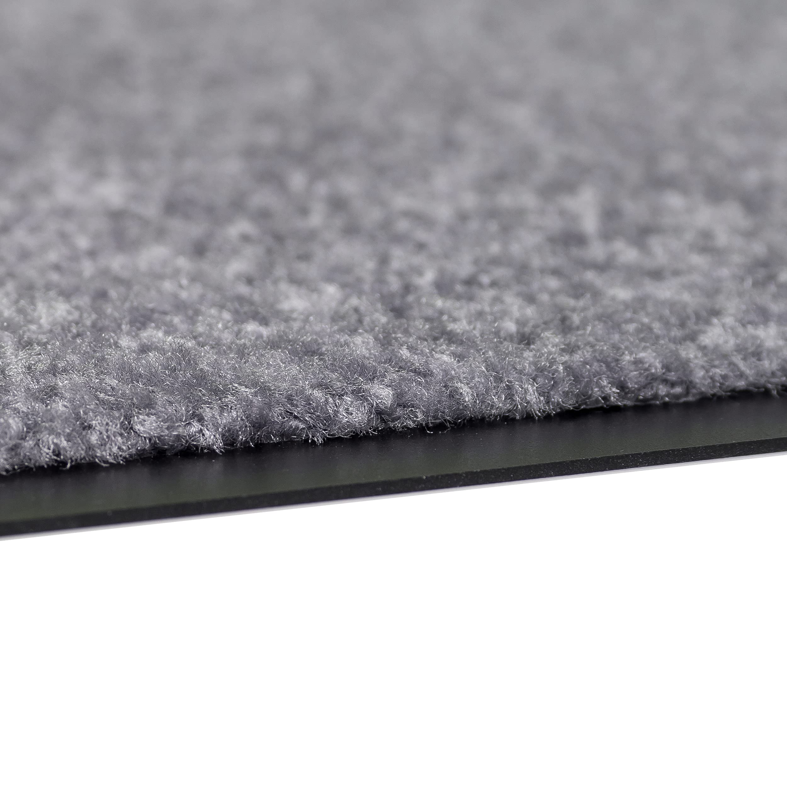 Rutschfeste Eingangsmatte Innen Fußmatte - Grau 90 x 150 cm (Rechteckig) | Langlebige Schmutzfangmatte pflegeleicht Läufer Flur farbecht Türmatte schmutzabweisend Sauberlaufmatte Innenbereich robust