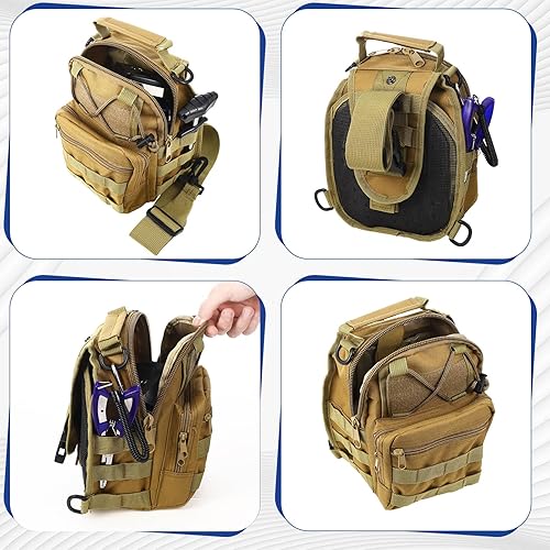 Miniatura 6 de Sosation Kit de equipo de pesca de 482 piezas, caja de aparejos de pesca con aparejos incluidos, mochila, señuelos, ganchos, plomos, herramientas de