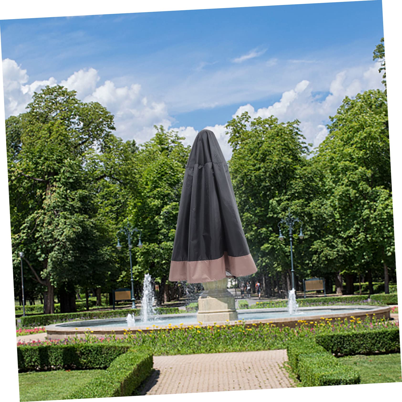 ORFOFE Protective Cover for Bird Bath Waterproof Garden Fountain 420d Easy to Fold