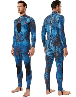 Seaskin Men's 1.5mm/3mm Neoprene Spearfishing Wetsuit - Full Body Suit for Warmth, Protection in Diving, Snorkeling, Swimming