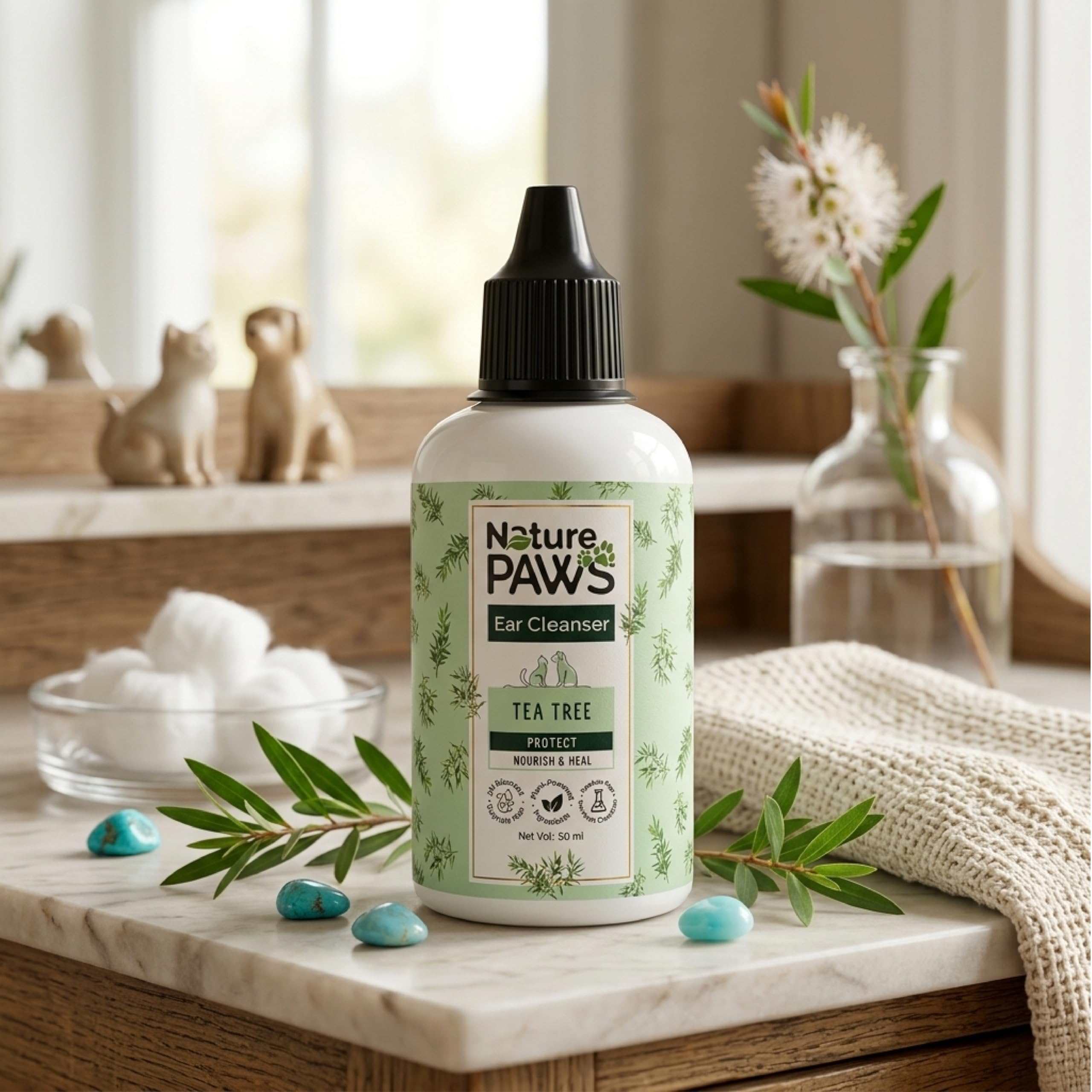 Orange Pet Nutrition Tea Tree Oil So Sensitive Ear Cleaner for Dogs & Cats - 20ml | Natural Anti-Itch, Insect Bite Relief, Soothes Ear Irritations | Safe for All Breeds & Life Stages