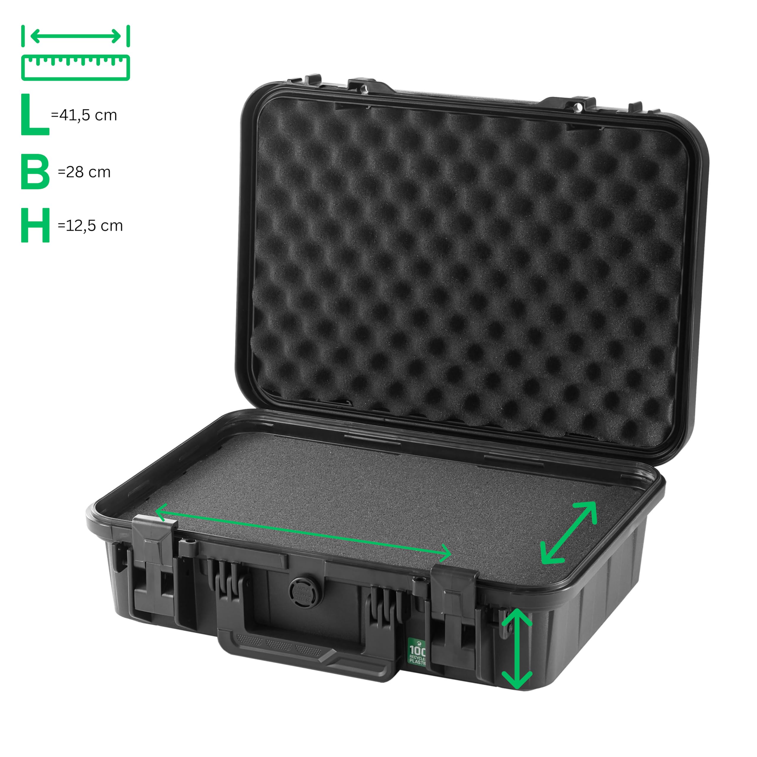 TomCase Koffer für Tablet, Notebook/Laptop und Zubehör; wasserdichter