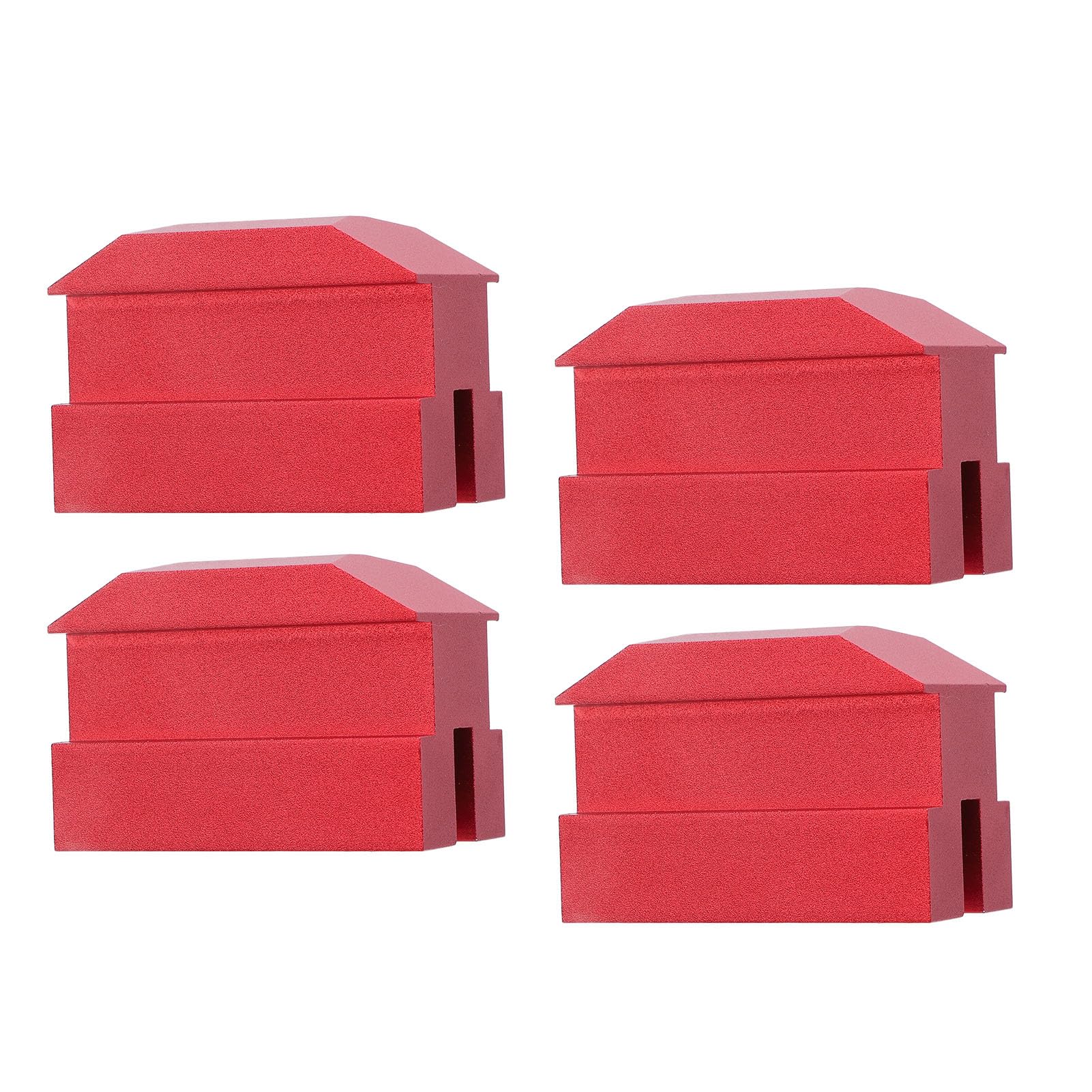 Luocute 4PCS Jack Lift Pad, Anodized Rosso Alluminio Floor Jack Adapter