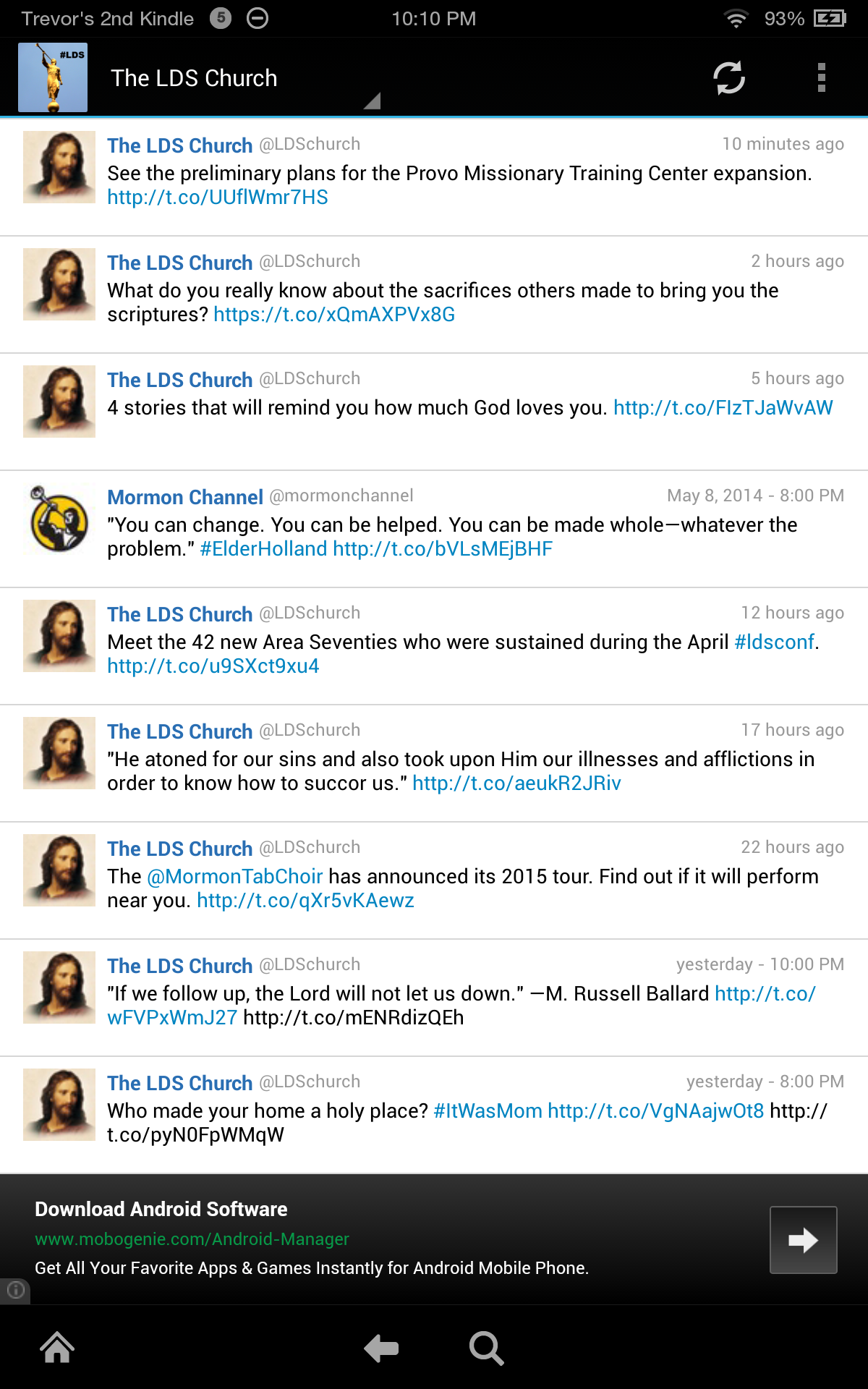 LDS Tweets Free - App on Amazon Appstore