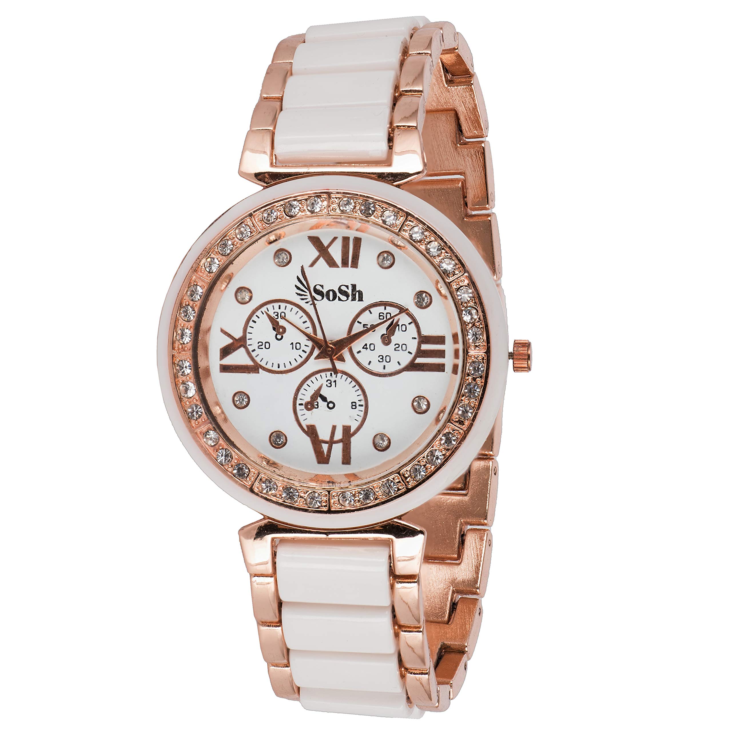 SoSh Analogue White Dial Girls & Womens Fashion Watch - SGW9 (B07BYPRRLP) Amazon Price History, Amazon Price Tracker