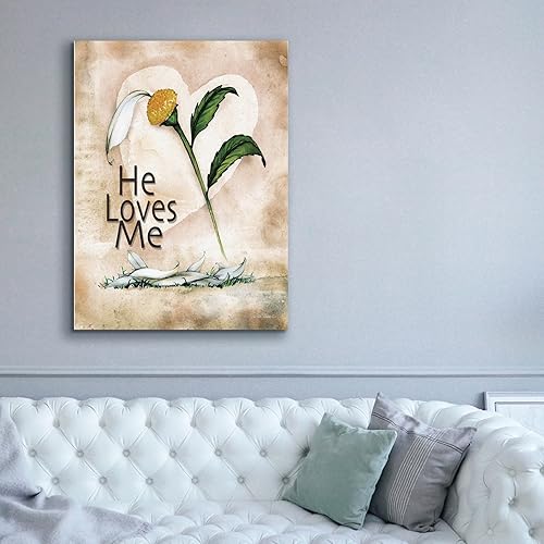 Miniatura 5 de Epic Graffiti 'He Loves Me' by Ed Wargo, Giclee Canvas Wall Art, 40"x54"