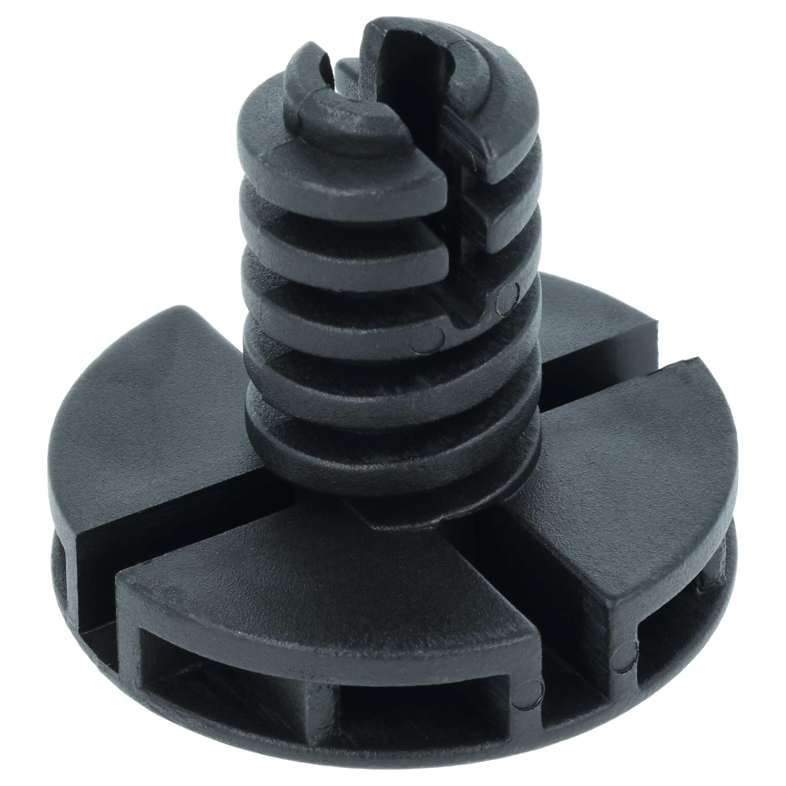 vhbw 2 x noga poziomująca kompatybilna z suszarką Electrolux RDH3797GFE, RDH3874GDE, RDH3796PDE, suszarka do włosów - 3,5 cm stopy czarne