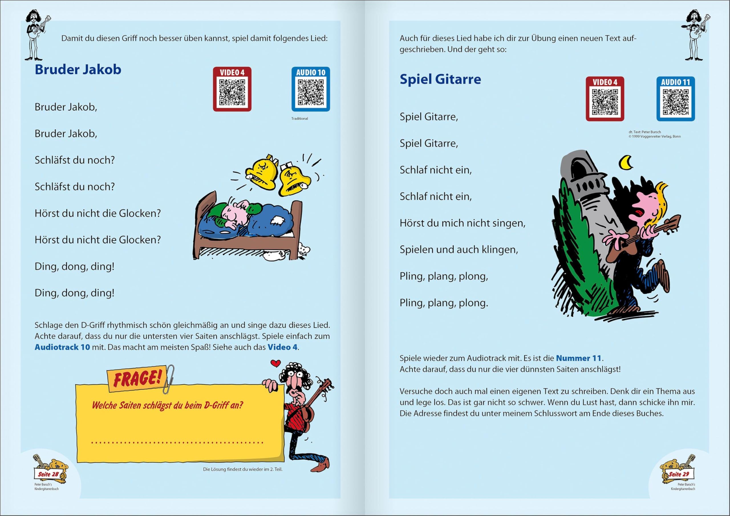 Voggenreiter Peter Burschs Kinder-Gitarrenbuch (+OA)