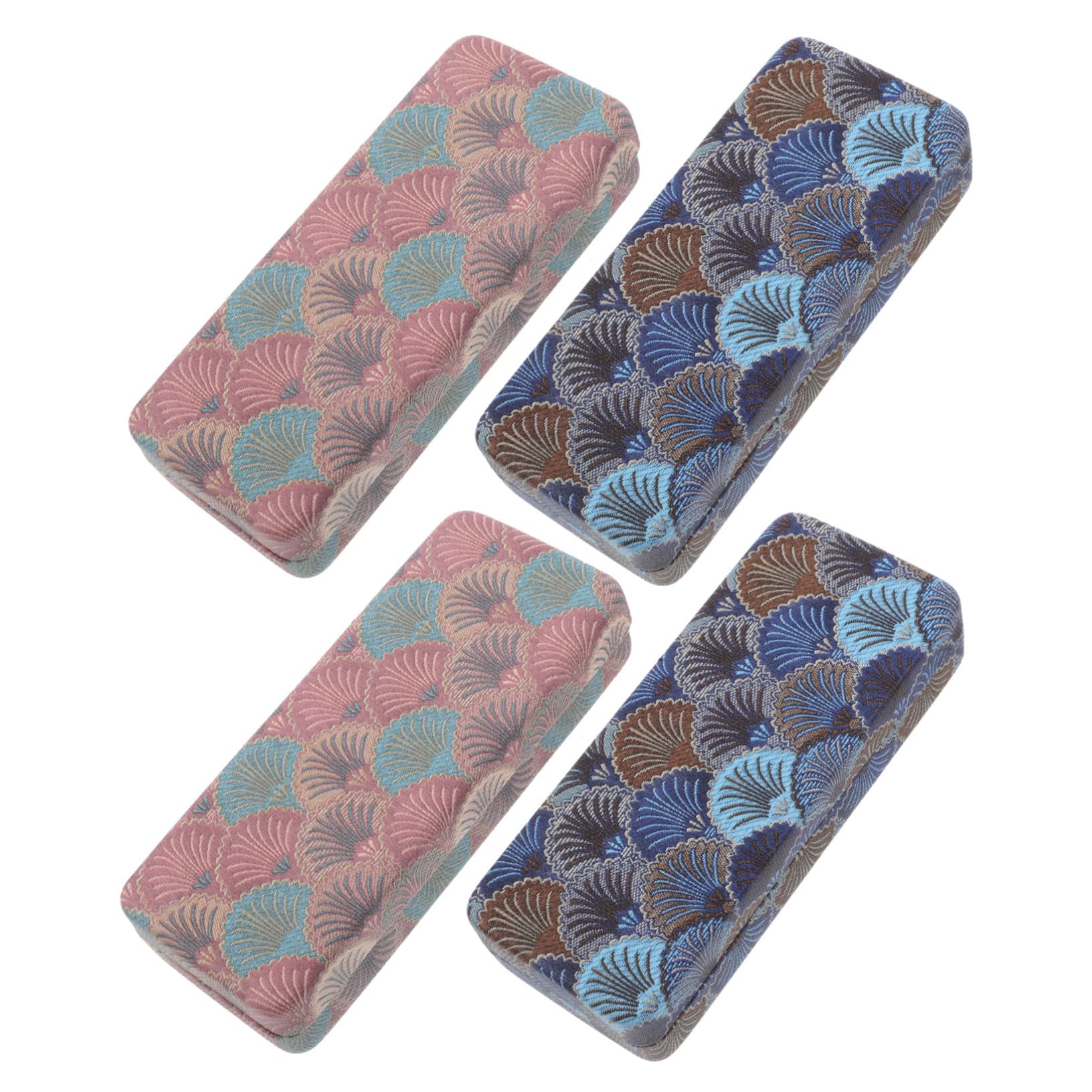 LIFKOME 4 Pièces Étui Rigide pour Portable et Compact Coque Métal Légère avec Motif Tartan Ethnique Minimaliste Protection Voyage pour Soleil Homme Femme