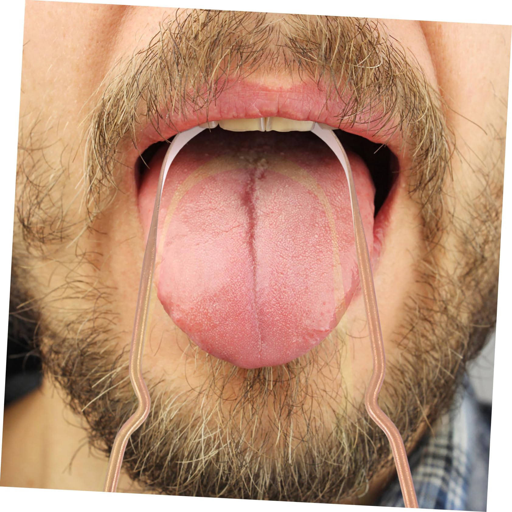 GLEAVI Utensili 15 Pz Raschietto Per Lingua in Rame Raschietto Per La Bocca Vaso Neti Rastrello Della Lingua Rosa Interdentali Per Raschietto Per Lingua in Rame Rame Metallo Vacanza