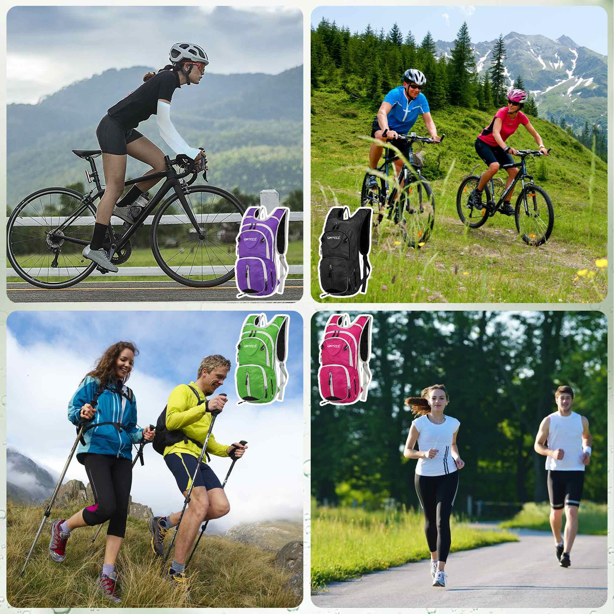 ONTYZZ Sac à Dos Vélo 12L Unisexe Nylon Sac à Dos Sport étanche pour Fitness Course Randonnée Escalade Camping Ski Trekking Vélo Sac Dos