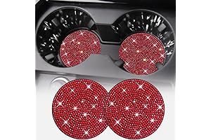 2.75" Red Bling Car Cup Coasters for Women