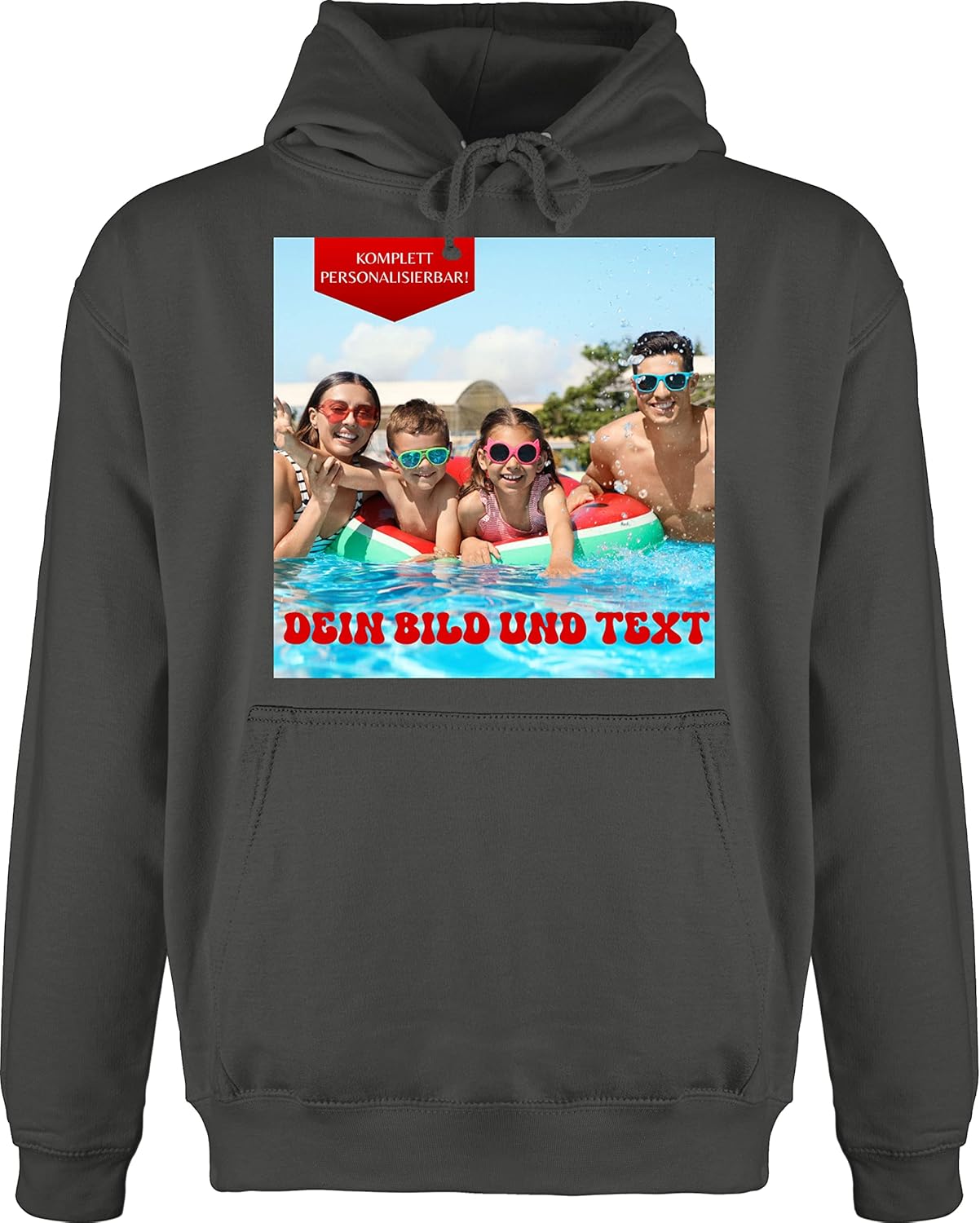 Personalisierten Hoodie Mit Eigenem Foto & Text - Individueller Kapuzenpullover Für Damen & Herren