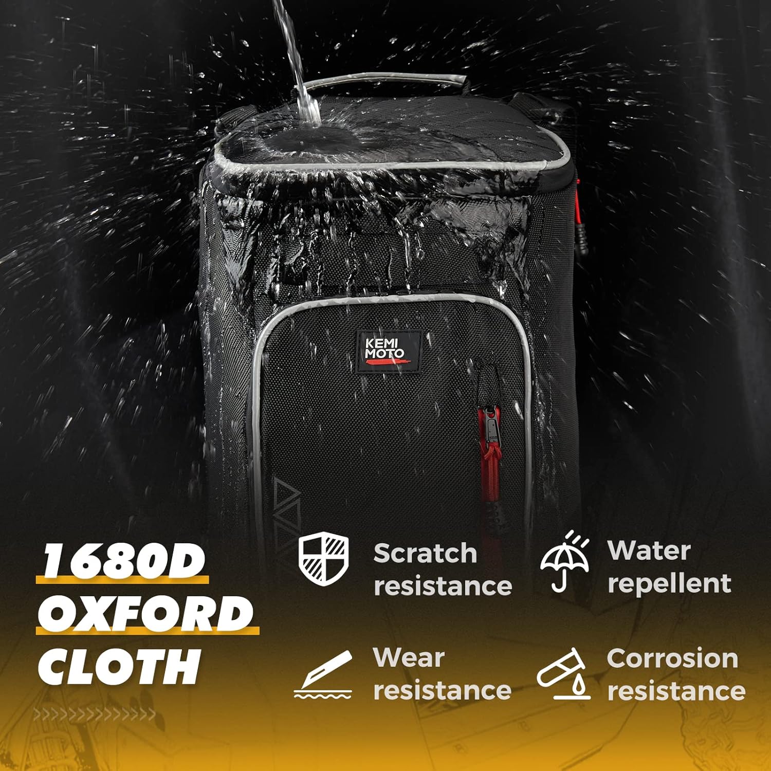 KEMIMOTO XP 1000 X3 2-in-1 Cooler Storage Bag - Upgraded Shoulder Console and Seat Center Cargo Bag with 2 Hydration Backpacks Compatible with Polaris RZR XP 1000,PRO XP, Can Am Maverick X3