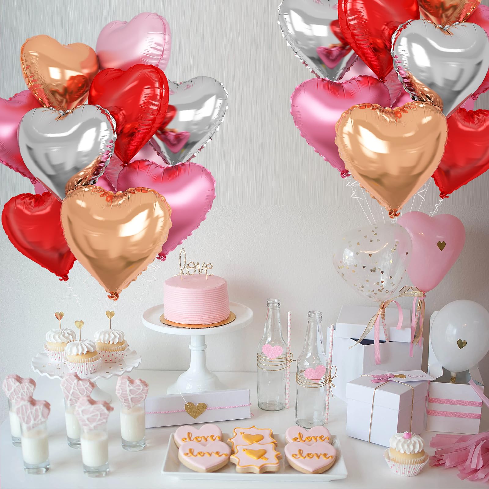 Amazon.co.jp: jwyndsq(おと) 風船 バルーン ハート型 10個セット