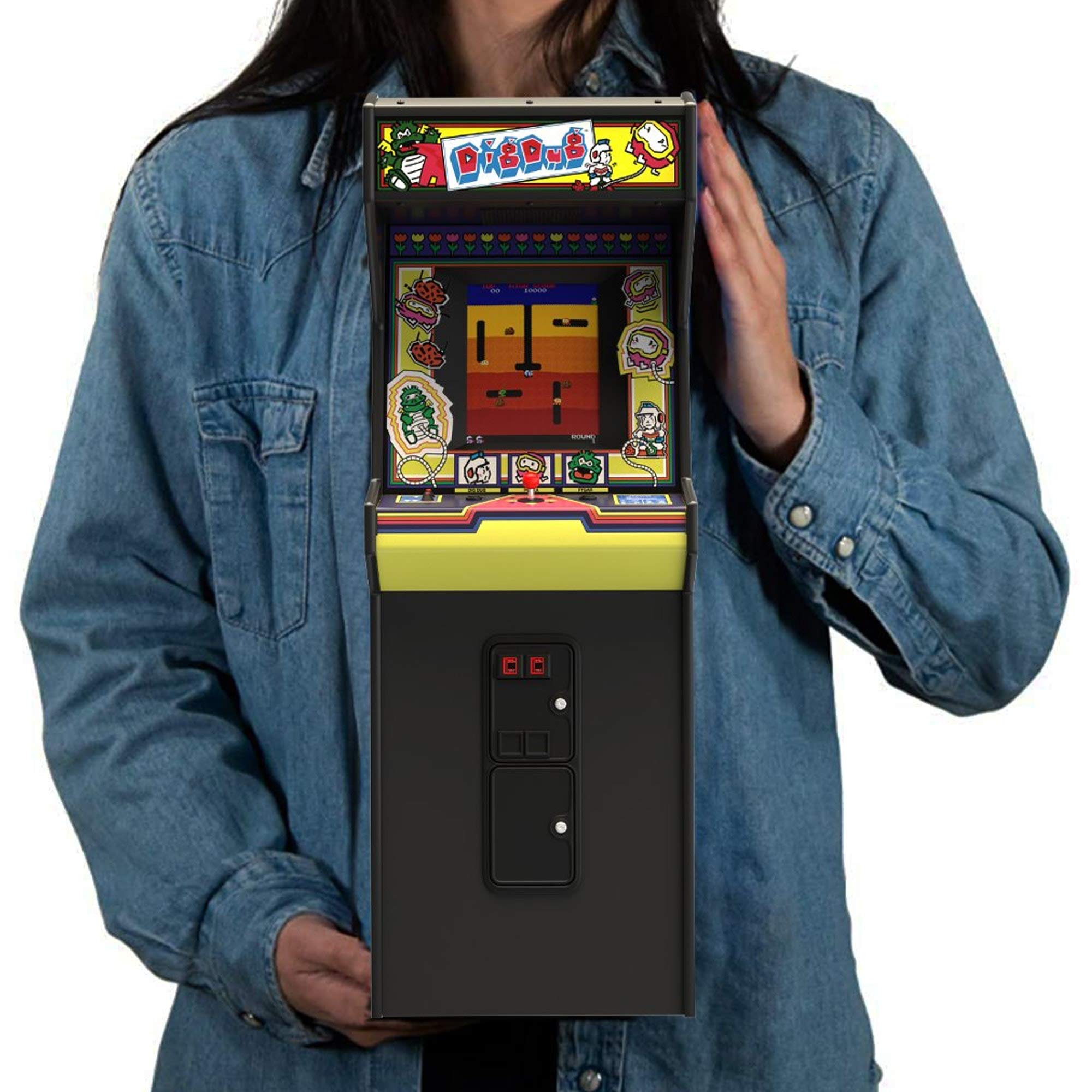 quarter arcades Official Dig Dug 1/4 Sized Mini Arcade by