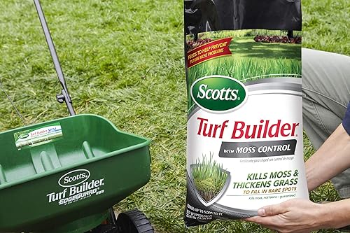 Miniatura 22 de Scotts - Constructor de césped con control de musgo, eliminador de musgo y fertilizante para césped, cubre hasta 10,000 pies cuadrados, 50 libras