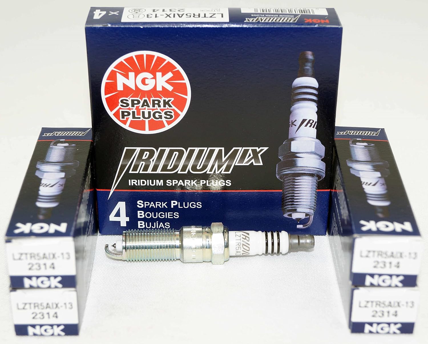 4 New NGK IRIDIUM IX Spark Plug LZTR5AIX-13 # 2314