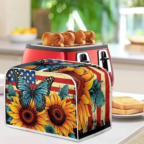 Miniatura 137 de Funda para horno con estampado de galaxia, protector de máquina de pan de cocina, cubierta para tostadora de 2 rebanadas de gato lunar para el Gato