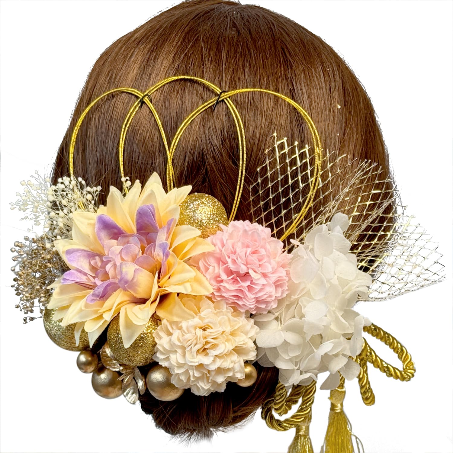 №273♡ドライフラワー髪飾り♡成人式♡卒業式♡結婚式