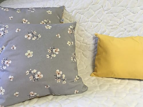 Blue Elephant LLC Handmade Pillows with Cherry Flower Design 20 in x 20 in