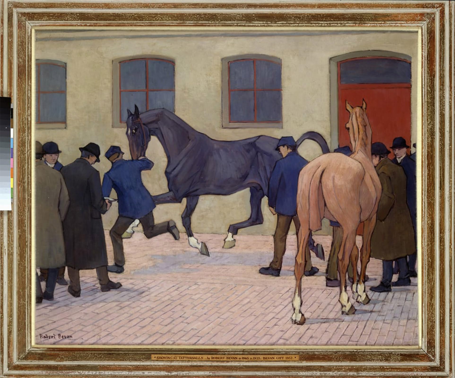 SERENDIPITP Abstract Painting Mural Print Picture Wall Decor Painting Showing At Tattersalls by Robert Polhill Bevan Vintage Wall Artwork for Home Decor 60x90cm