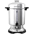 80 Cups Commercial Coffee Urn with Percolator, 1500W Upgraded Power, Quick-Brewing Coffee Maker With Auto Temp Control, Large Stainless Steel Hot Water Dispenser, Hot Beverage Urn For Events, Catering