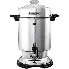 80 Cups Commercial Coffee Urn with Percolator, 1500W Upgraded Power, Quick-Brewing Coffee Maker With Auto Temp Control, Large Stainless Steel Hot Water Dispenser, Hot Beverage Urn For Events, Catering