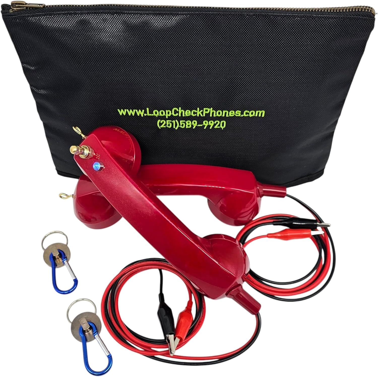 Loop Check® Phones Electrician Continuity Test Phone Set ES001-M with Super Strong Magnets