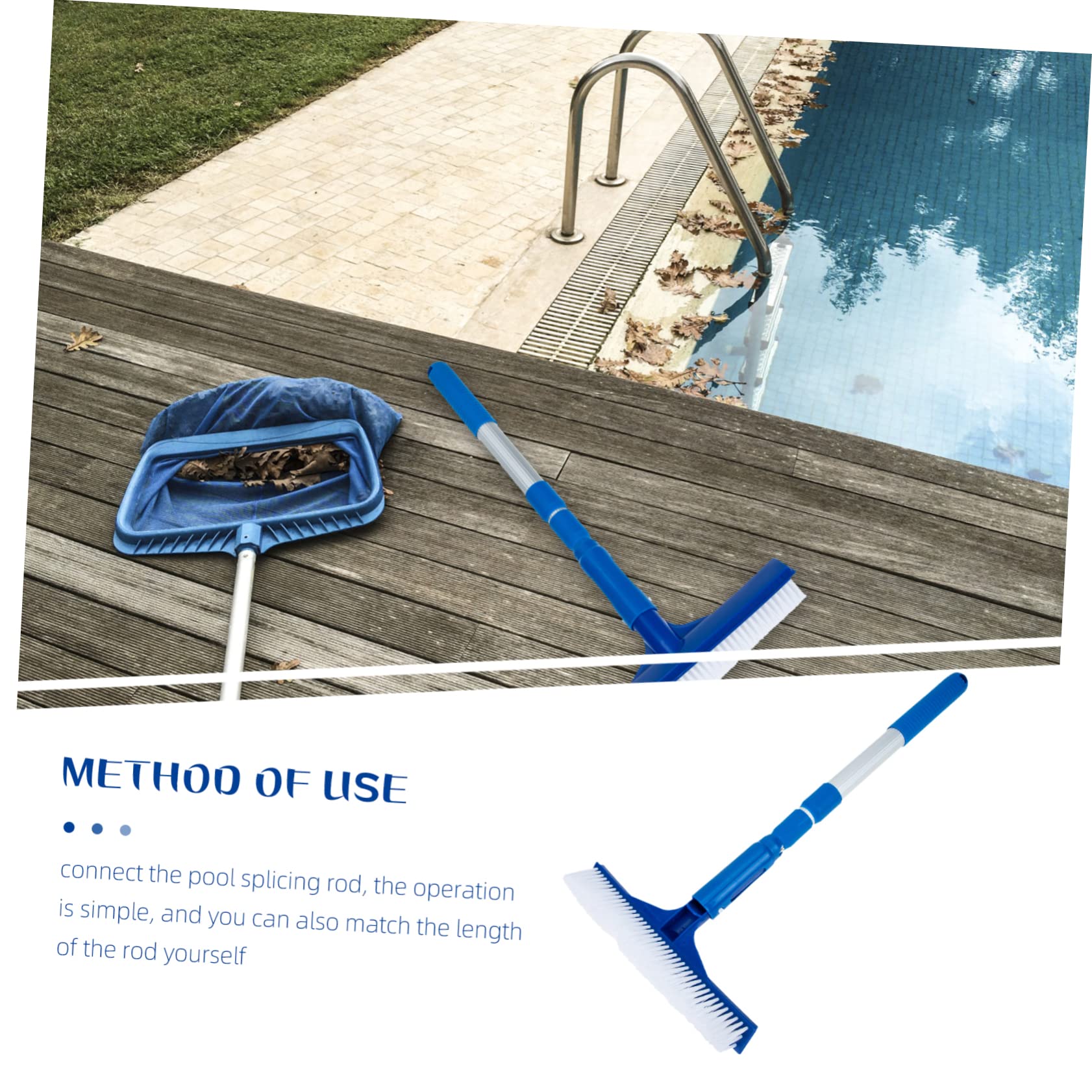 Cepillo De Limpieza De Piscinas Duradero y Restaurantes Cepillo De Piscina Práctico para Pisos De Baldosas Limpiador y Limpiafondos