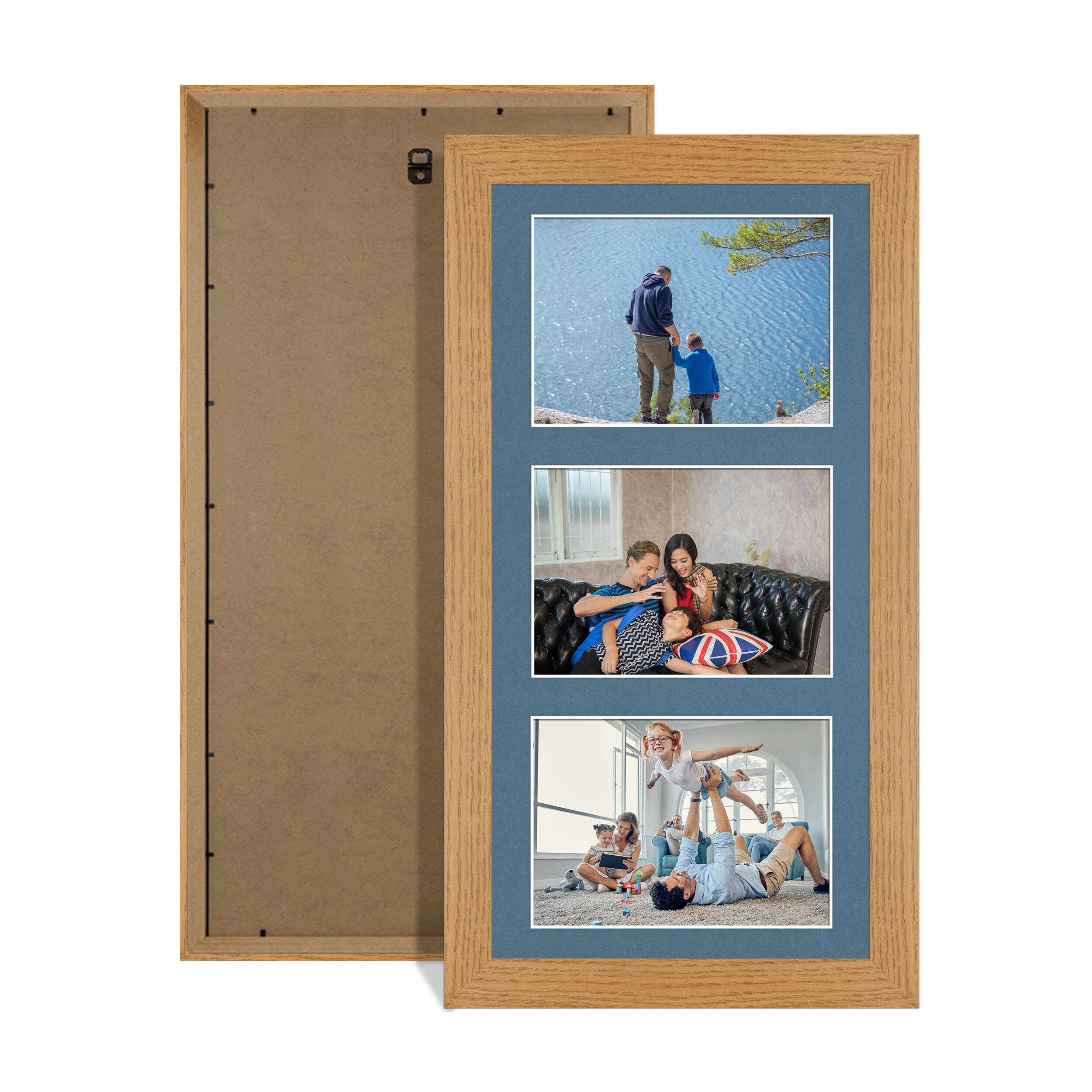 Alison Kingsgate Oak 40x20cm Photo frame for multiple pictures — image 1
