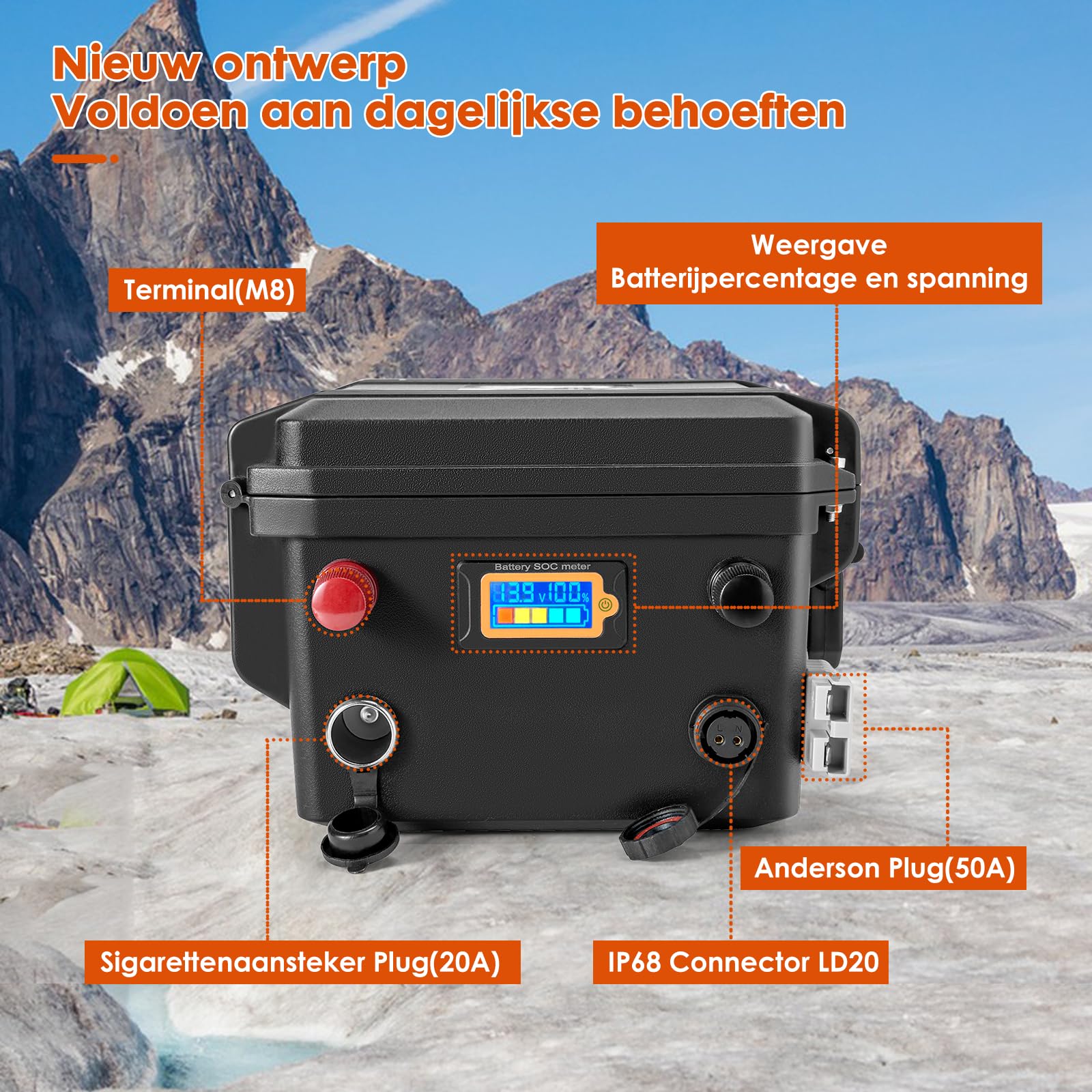 WannaPow Batteria al litio 12V 120Ah LiFePO4,con 100A BMS,fino a 15000 cicli,Batteria da 1536Wh,Perfetta per Motore elettrico,Camper,Pannelli Solari,Caravan,Barca,Sistemi fuori rete