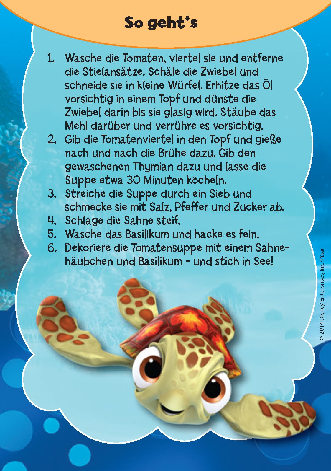 Disney Kinderkochbox - Findet Nemo: Kochen kinderleicht- Box mit 50 Rezeptkarten