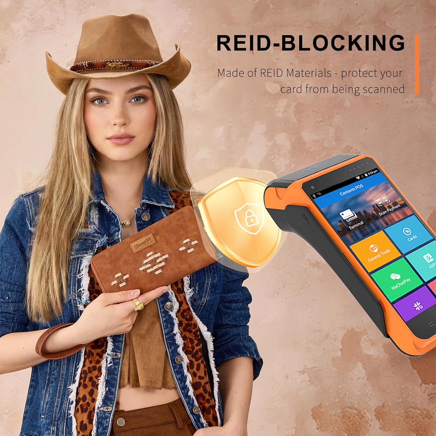 Montana West Wrangler Wristlet Wallet Purse for Women Clutch Purse Western Wallet Boho Large Capacity Credit Card Holder Long Purse WG310-W006BR - Image 5