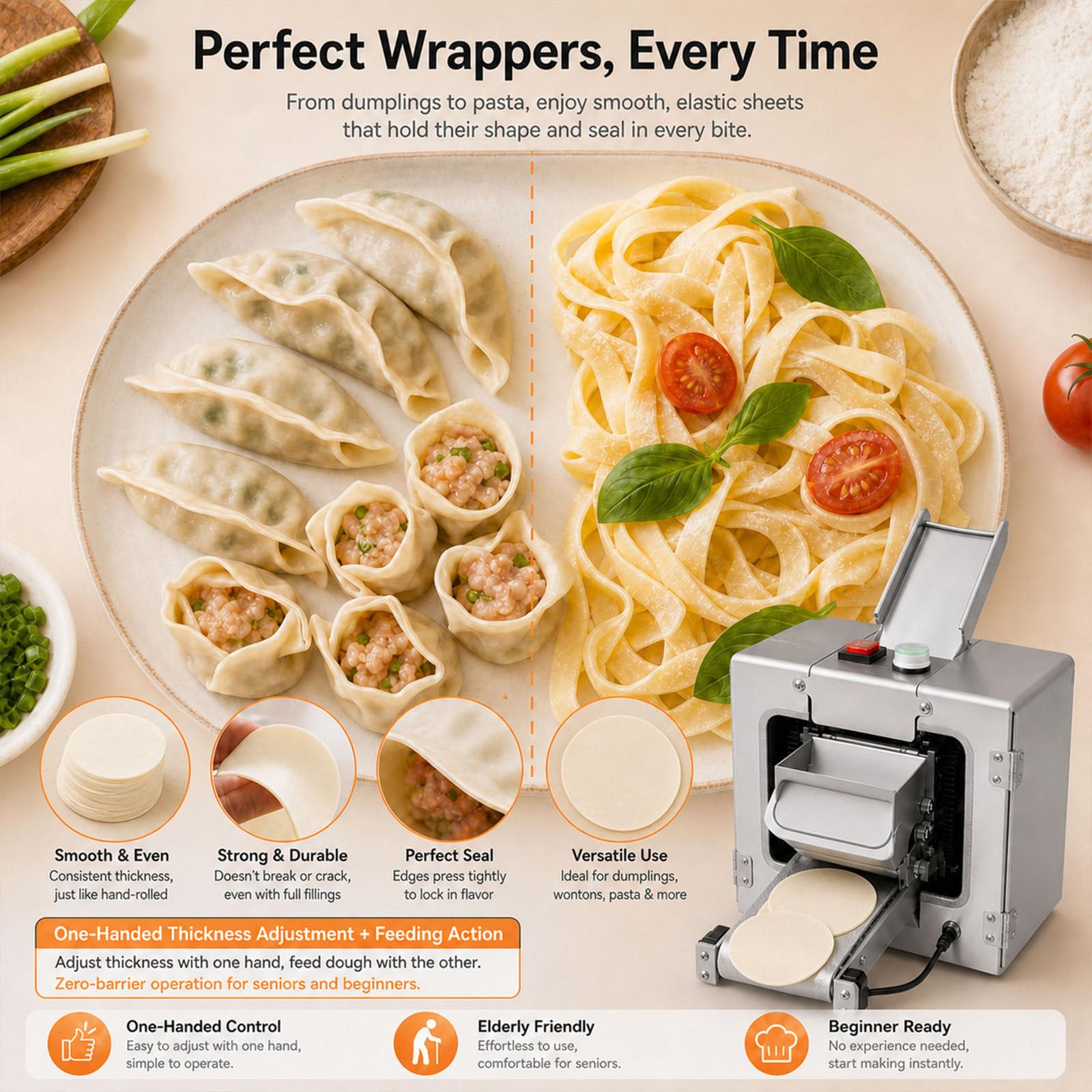 Macchina Automatica per Gnocchi, Elettrica Multifunzionale per Gnocchi, 50-60 Pezzi/Min, Ideale per Feste in Famiglia A Base di Dumpling E per Preparare Pasta Fresca Blue