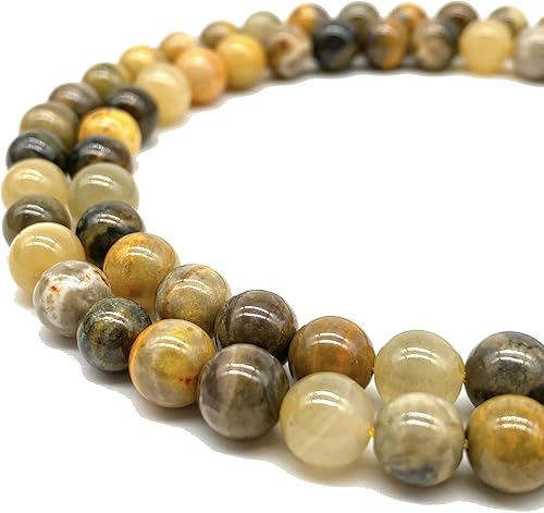 ABCGEMS - Juego de 7 cuentas gigantescas brasileñas oscuras (coxenita, amatista, lepidocrocita, goetita, ruutilo, cuarzo ahumado y cuarzo de