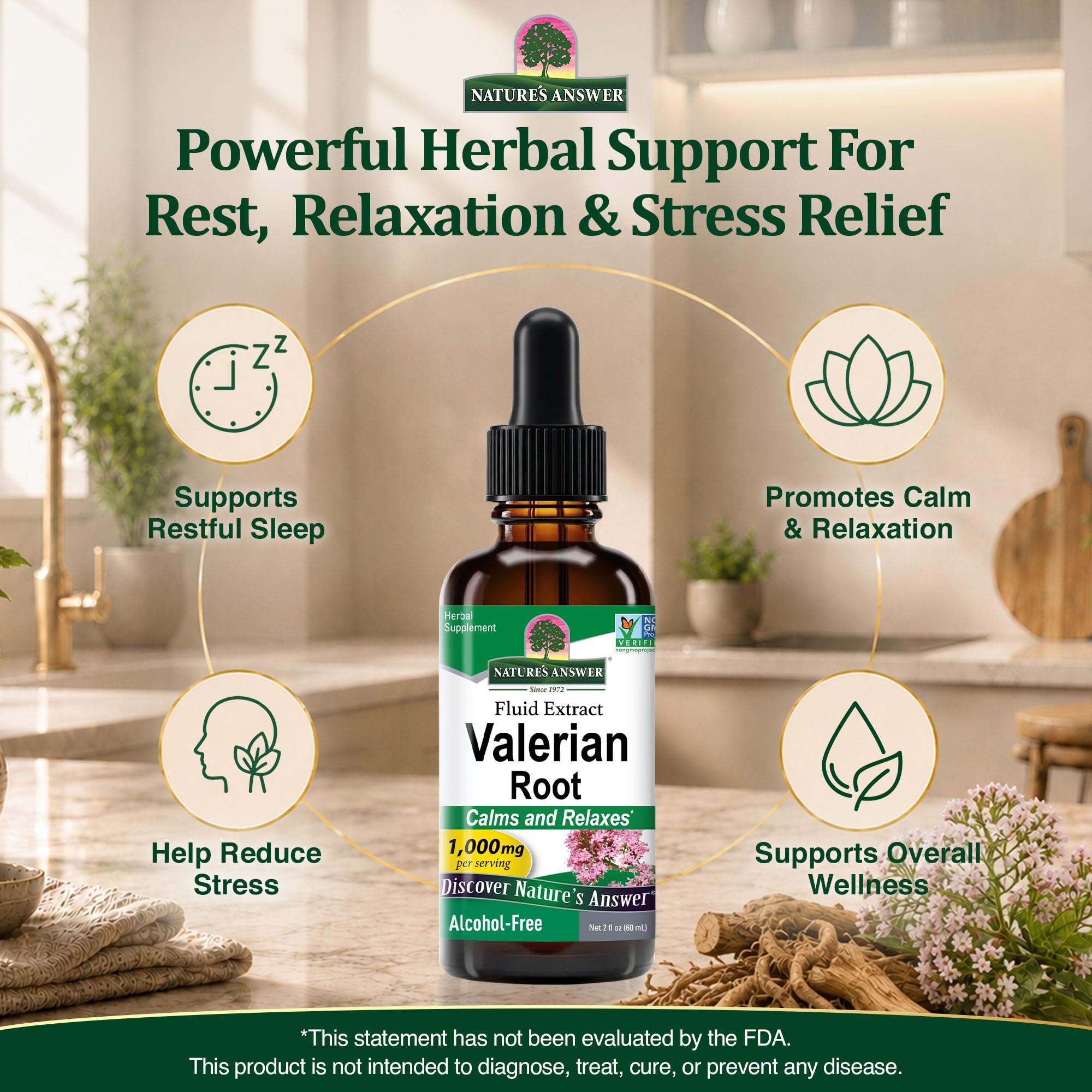 Nature's Answer Valerian Root Extract - 1000mg, 2oz, Vegan, Gluten-Free — Amazon image 2